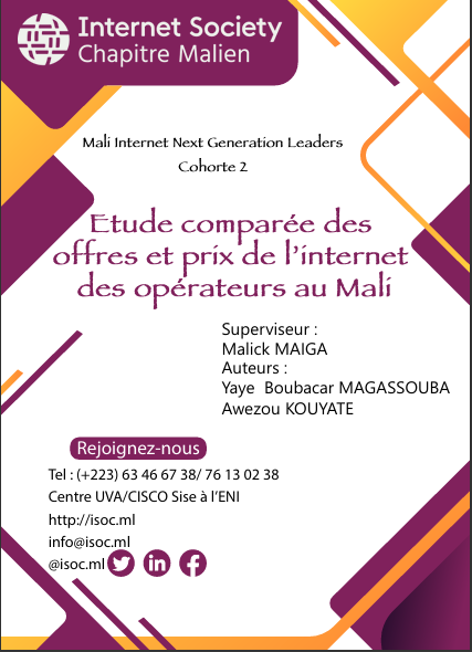 Etude comparée des  offres et prix de l’internet des opérateurs au Mali